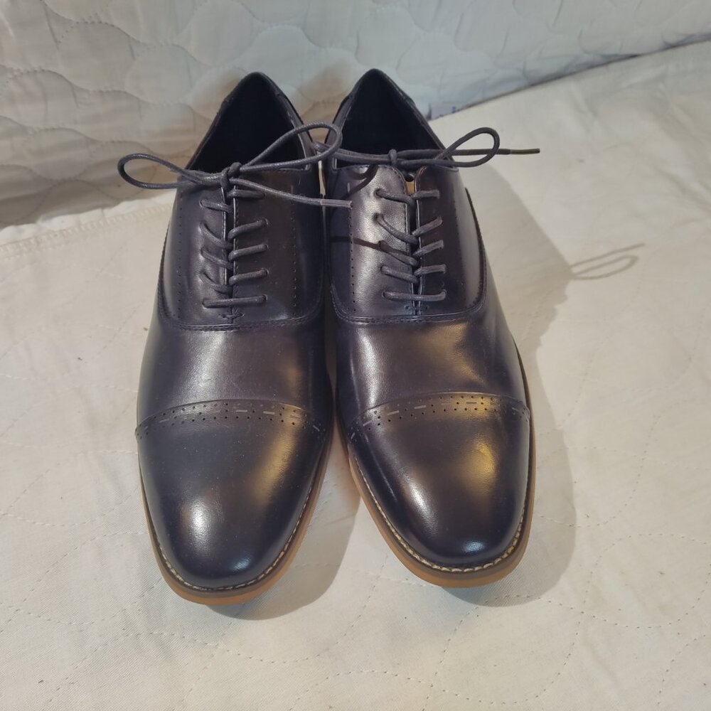 NEW Kenneth Cole Reaction Black Bradley Oxfords Shoes Size 9
